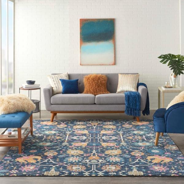 Nourison PASSION PSN01 NAVY AREA RUG