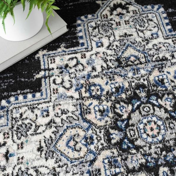 Nourison Passion PSN03 Black Ivory Rug