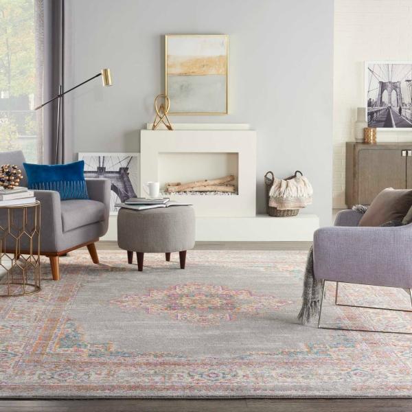 Nourison PASSION PSN03 GREY AREA RUG