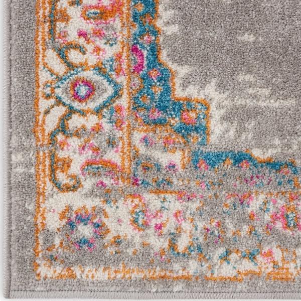 nourison PASSION PSN03 GREY AREA RUG