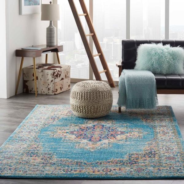 Nourison PASSION PSN03 LIGHT BLUE AREA RUG