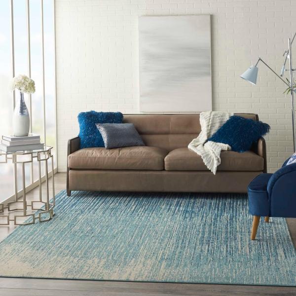 Nourison PASSION PSN09 NAVY/LIGHT BLUE AREA RUG