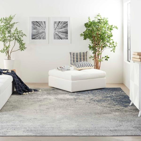 Nourison PASSION PSN10 CHARCOAL/IVORY AREA RUG