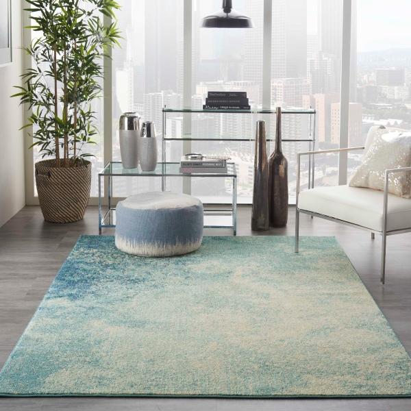 Nourison PASSION PSN10 NAVY/LIGHT BLUE AREA RUG