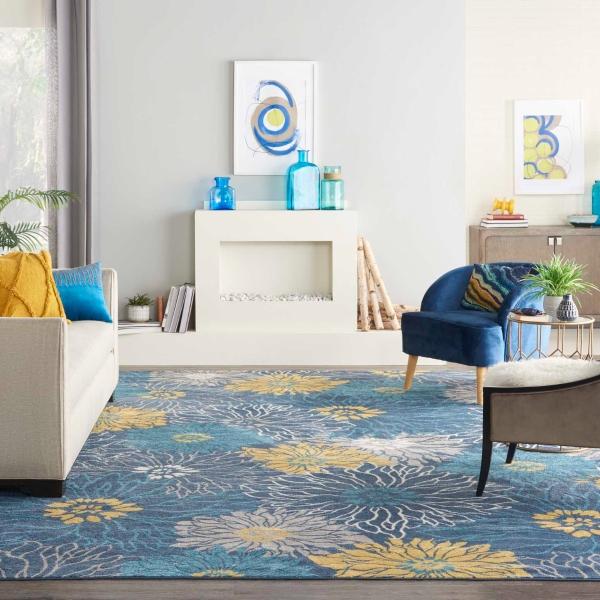 Nourison PASSION PSN17 BLUE AREA RUG