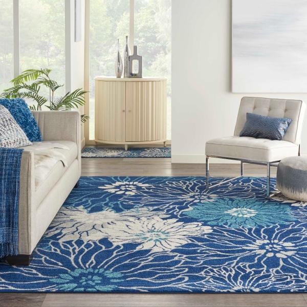 Nourison PASSION PSN17 NAVY/IVORY AREA RUG
