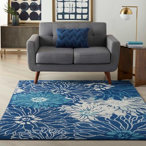 Nourison PASSION PSN17 NAVY/IVORY AREA RUG
