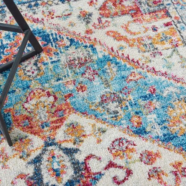 Nourison PASSION PSN23 IVORY/LIGHT BLUE AREA RUG