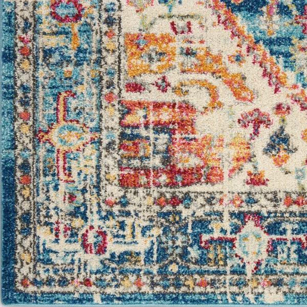 nourison PASSION PSN23 IVORY/LIGHT BLUE AREA RUG