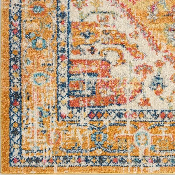 nourison PASSION PSN23 IVORY/YELLOW AREA RUG