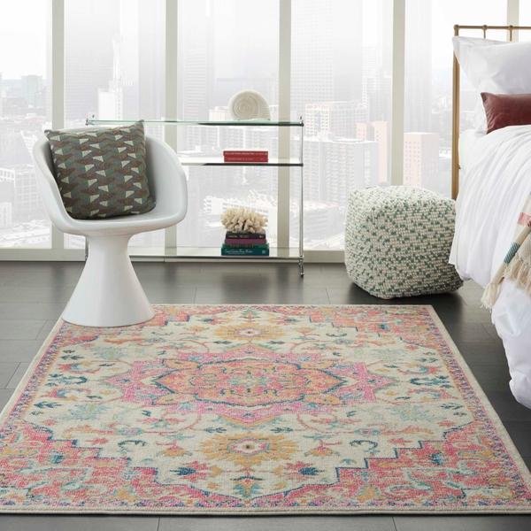 Nourison PASSION PSN25 IVORY/PINK AREA RUG