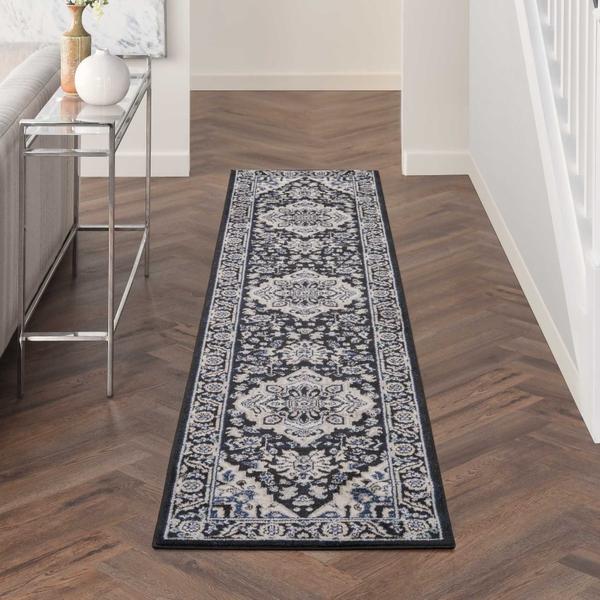 Nourison Passion PSN33 Black Ivory Rug