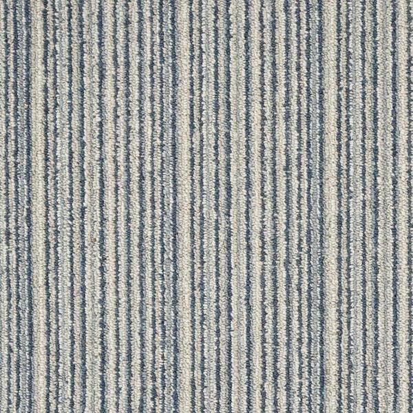 nourison PASTORAL STRIPE PSTST ARCTIC BLUE