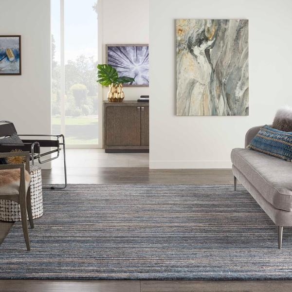 Nourison PLATEAU PAE01 BLUE AREA RUG