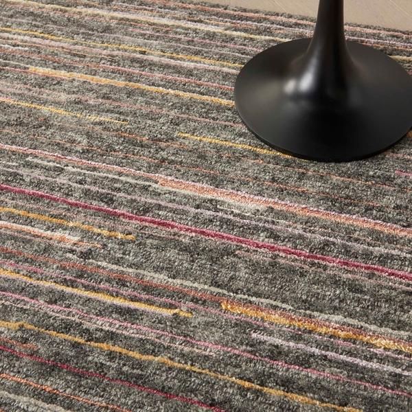 Nourison PLATEAU PAE01 GREY/FLAME AREA RUG