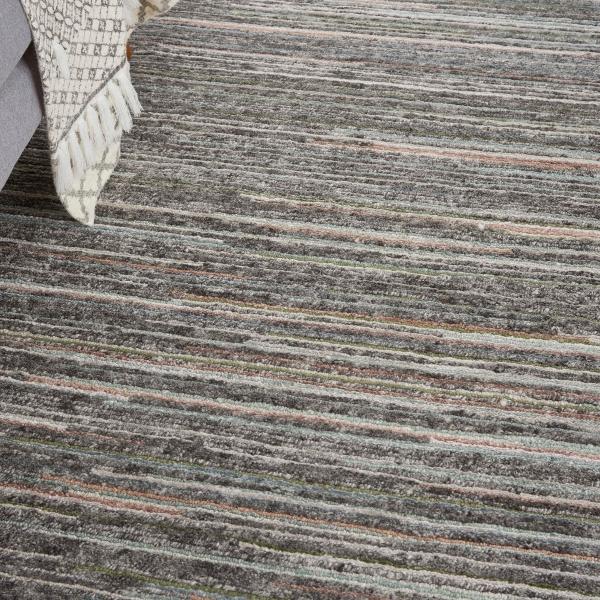 Nourison PLATEAU PAE01 GREY/GREEN AREA RUG
