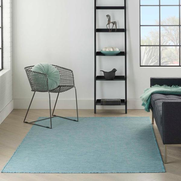 Nourison Positano Aqua Blue Outdoor Rug POS01 Home