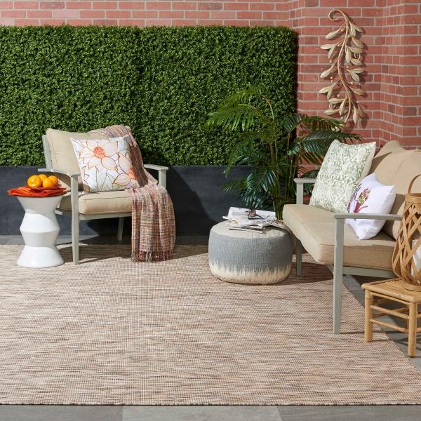 Nourison Positano Beige Outdoor Rug POS01 Home