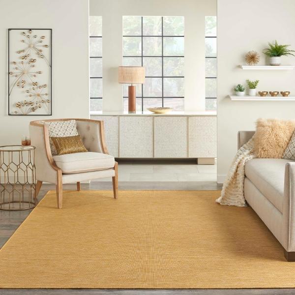 Nourison Positano Yellow Outdoor Rug POS01 Home