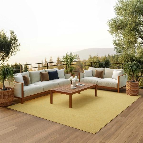 nourison Positano Yellow Outdoor Rug POS01 Home