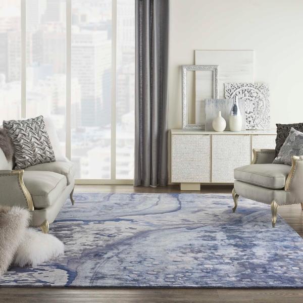 Nourison PRISMATIC PRS05 BLUE AREA RUG