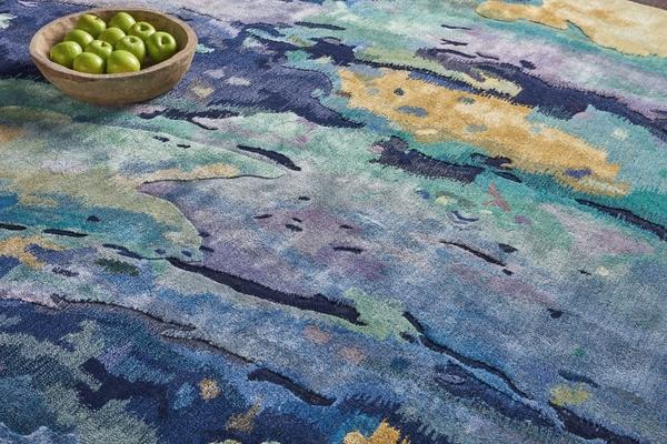 Nourison PRISMATIC PRS09 SILVER/BLUE AREA RUG