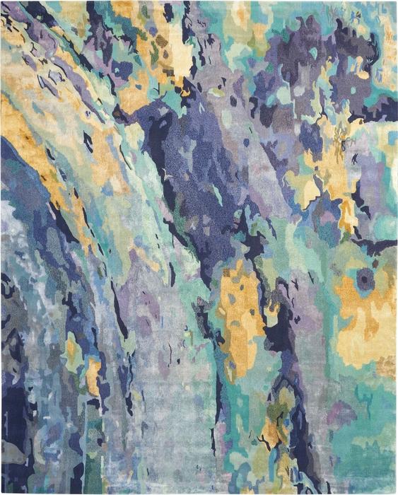 Nourison PRISMATIC PRS09 SILVER/BLUE AREA RUG