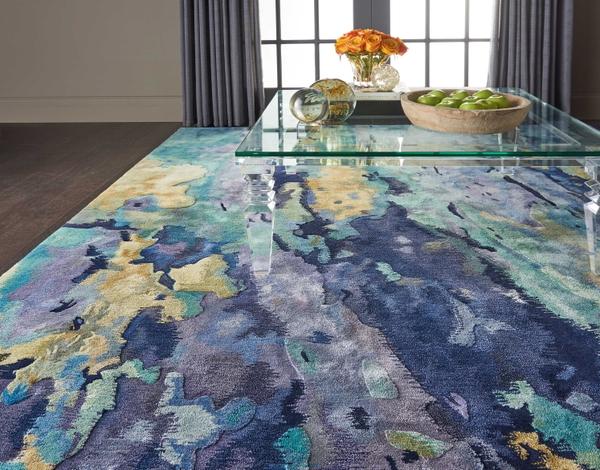 Nourison PRISMATIC PRS09 SILVER/BLUE AREA RUG
