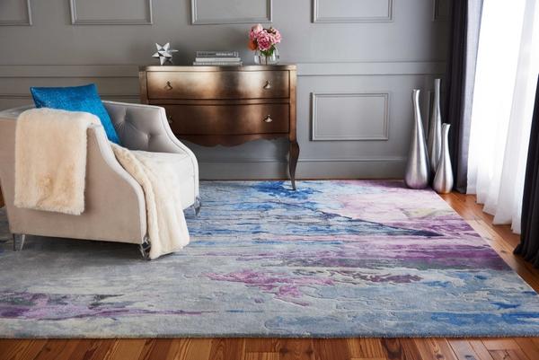nourison PRISMATIC PRS11 GREY/MULTICOLOR AREA RUG