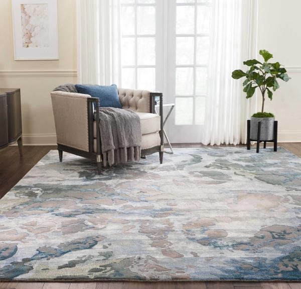 Nourison PRISMATIC PRS14 GREY/SLATE AREA RUG