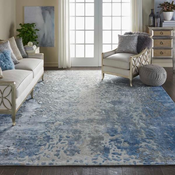 nourison PRISMATIC PRS17 DENIM AREA RUG