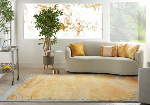 Nourison PRISMATIC PRS19 GREY/GOLD AREA RUG