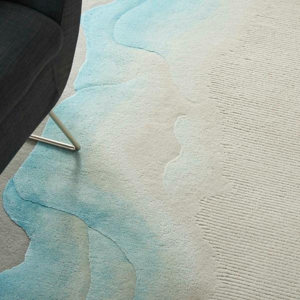Nourison PRISMATIC PRS22 SEA MIST BLUE AREA RUG
