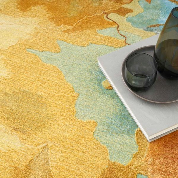 Nourison Prismatic PRS29 Gold/Multicolor Rug