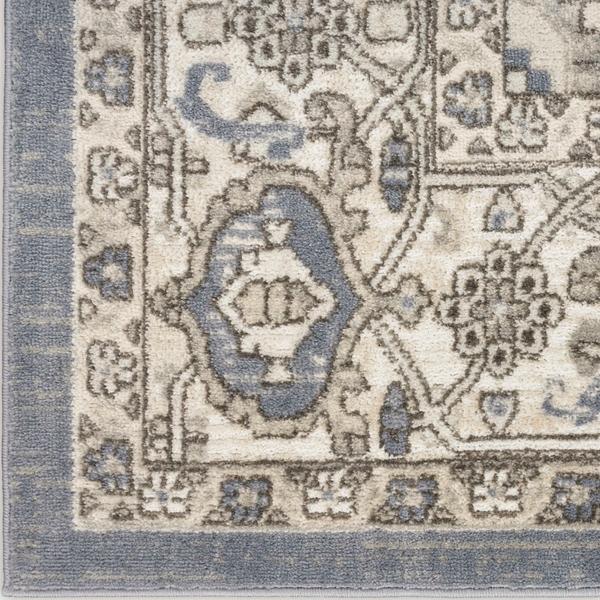 nourison Quarry Blue Indoor only Persian Rug QUA05