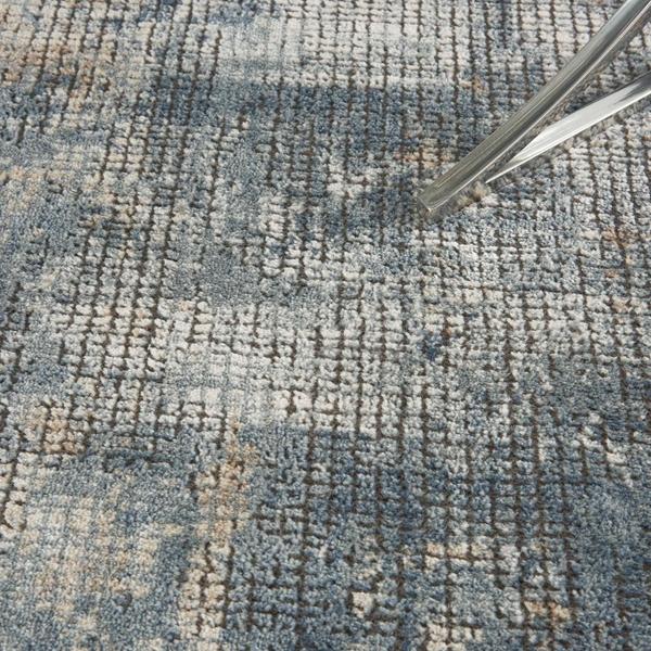 Nourison QUARRY QUA02 BLUE/BEIGE AREA RUG