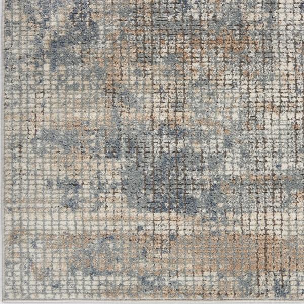 Nourison QUARRY QUA02 BLUE/BEIGE AREA RUG