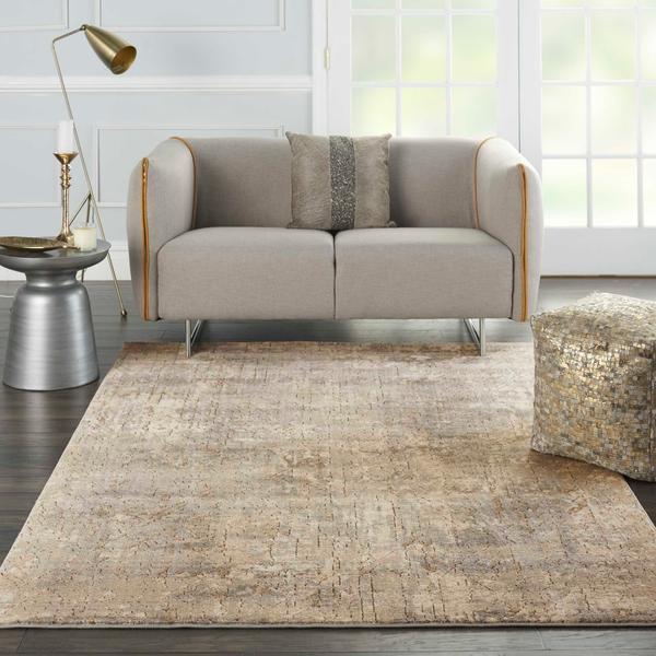 Nourison QUARRY QUA03 BEIGE/GREY AREA RUG