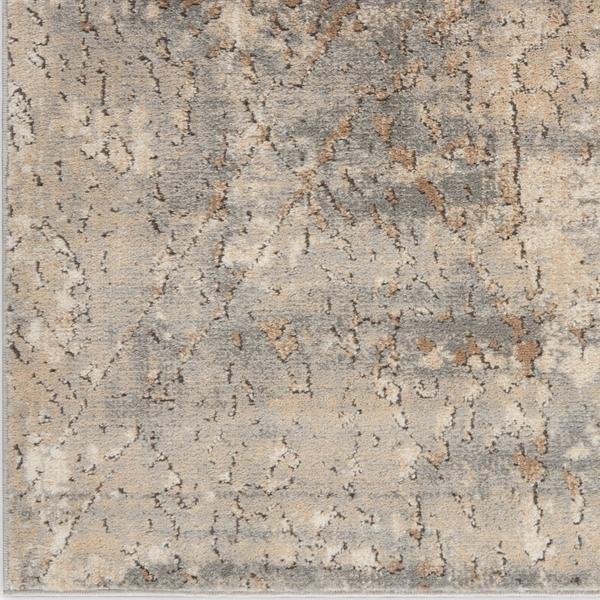 nourison QUARRY QUA03 BEIGE/GREY AREA RUG