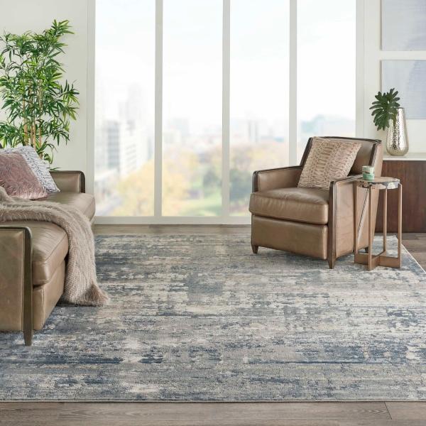 Nourison QUARRY QUA04 GREY/BEIGE AREA RUG