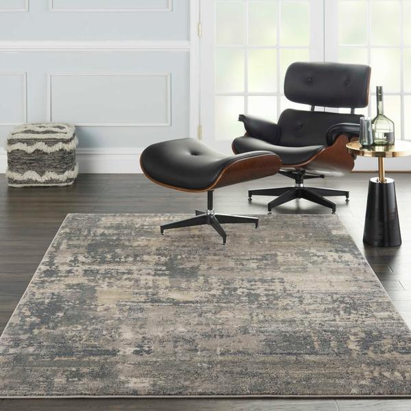 Nourison QUARRY QUA04 GREY/BEIGE AREA RUG