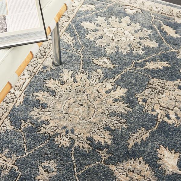 Nourison QUARRY QUA06 BLUE/BEIGE AREA RUG
