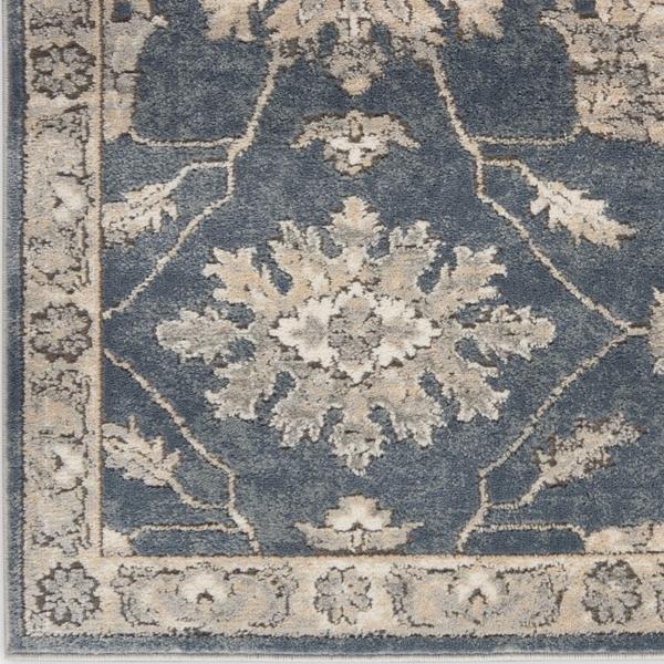 nourison QUARRY QUA06 BLUE/BEIGE AREA RUG