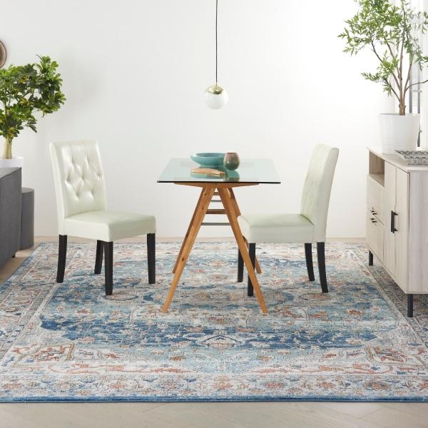 Nourison QUARRY QUA11 IVORY BLUE AREA RUG