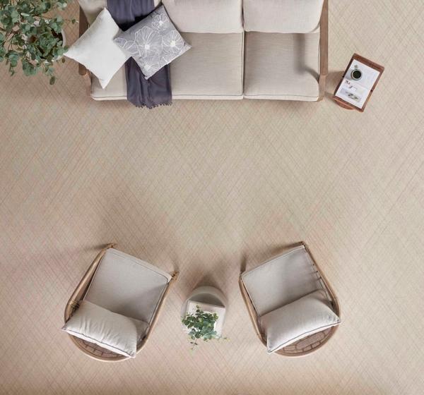 Nourison REFINED PLAID RFNPL BISQUE