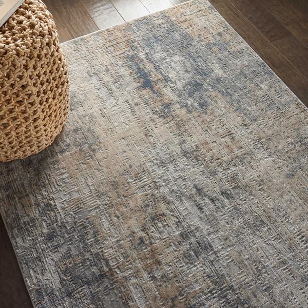 Nourison RUSTIC TEXTURES RUS01 GREY/BEIGE AREA RUG