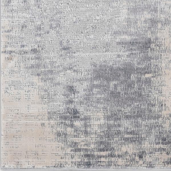 nourison RUSTIC TEXTURES RUS02 BLUE/IVORY AREA RUG