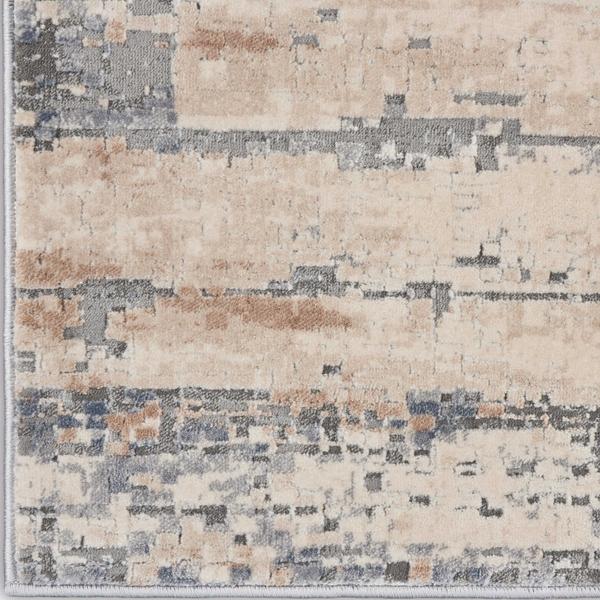 nourison RUSTIC TEXTURES RUS04 BEIGE/GREY AREA RUG