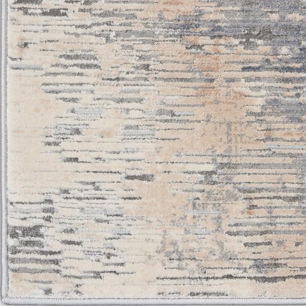 nourison RUSTIC TEXTURES RUS05 BEIGE/GREY AREA RUG