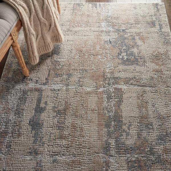 Nourison RUSTIC TEXTURES RUS06 BEIGE/GREY AREA RUG
